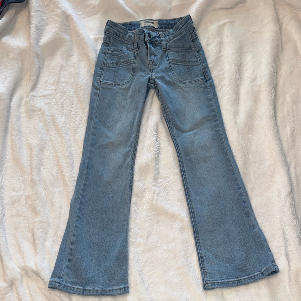 Girls Rock&Roll Light Wash Flare Jeans